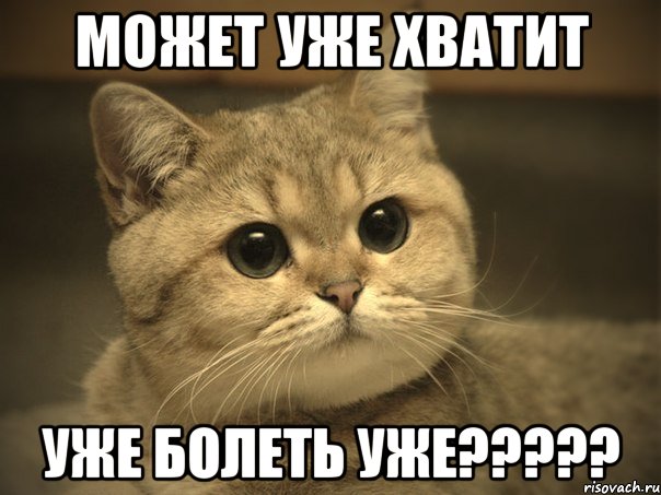 может уже хватит уже болеть уже?????, Мем Пидрила ебаная котик