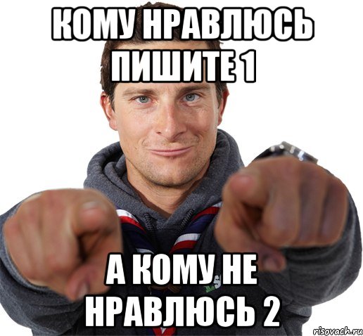 Кому нравлюсь пишите 1 А кому не нравлюсь 2, Мем прикол