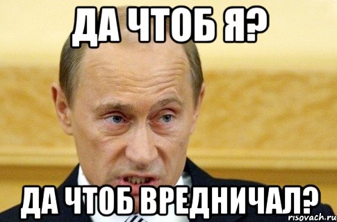 да чтоб я? да чтоб вредничал?, Мем путин