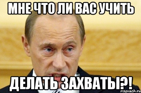 мне что ли вас учить делать захваты?!, Мем путин