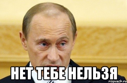  Нет тебе нельзя, Мем путин