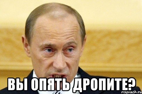  ВЫ ОПЯТЬ ДРОПИТЕ?, Мем путин