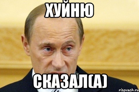 хуйню сказал(а), Мем путин