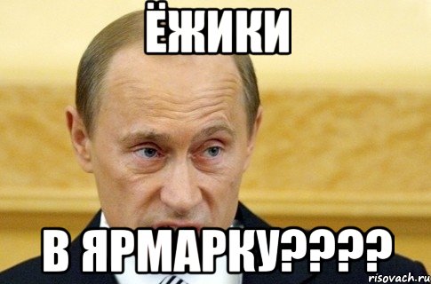 ёжики в ярмарку????, Мем путин