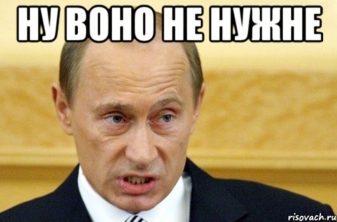 НУ ВОНО НЕ НУЖНЕ , Мем путин