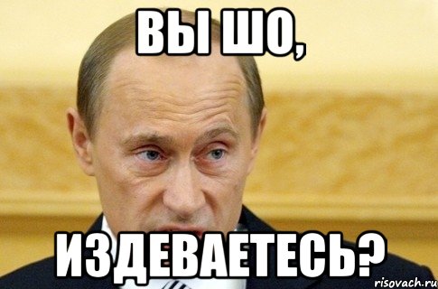 Вы шо, издеваетесь?, Мем путин