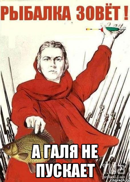  а галя не пускает, Мем Рыбалка зовет