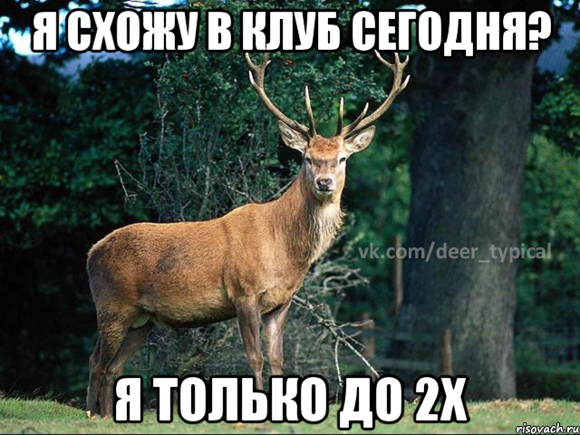 я схожу в клуб сегодня? я только до 2х