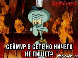  СЕЙМУР В СЕТЕ,НО НИЧЕГО НЕ ПИШЕТ?