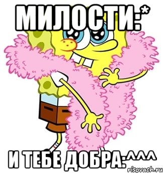 Милости:* и тебе добра:^^^, Мем Спанч боб