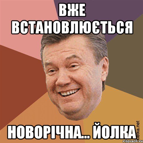 ВЖЕ ВСТАНОВЛЮЄТЬСЯ НОВОРІЧНА... ЙОЛКА