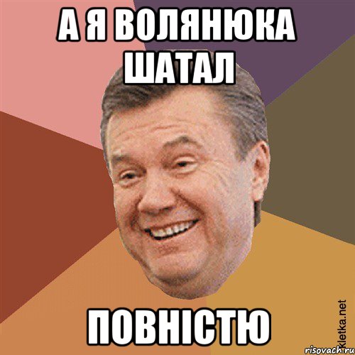 А я Волянюка шатал Повністю, Мем Типовий Яник