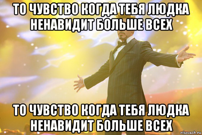 То чувство когда тебя Людка ненавидит больше всех То чувство когда тебя Людка ненавидит больше всех, Мем Тони Старк (Роберт Дауни младший)