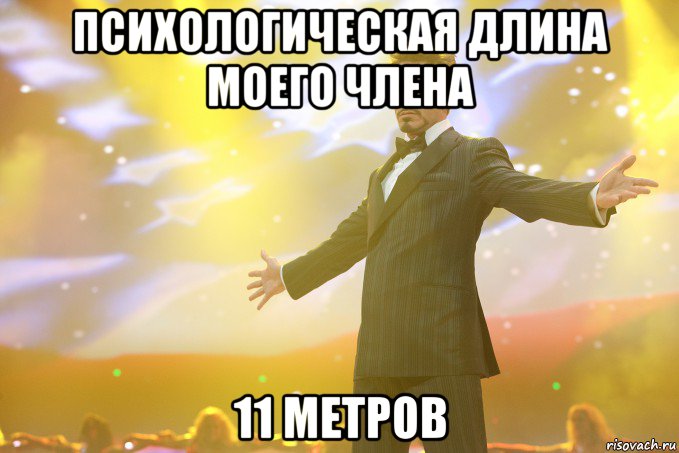 Психологическая длина моего члена 11 метров, Мем Тони Старк (Роберт Дауни младший)