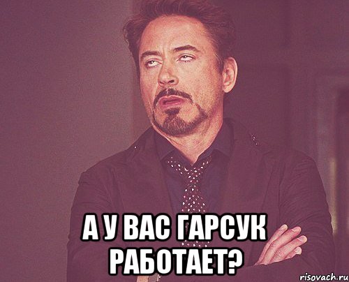  А у вас гарсук работает?, Мем твое выражение лица