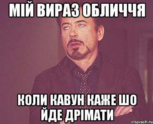 мій вираз обличчя коли кавун каже шо йде дрімати, Мем твое выражение лица