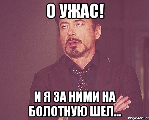 О ужас! И я за ними на Болотную шел..., Мем твое выражение лица