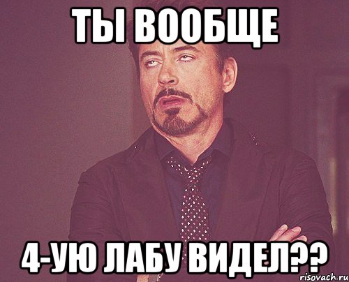 Ты вообще 4-ую лабу видел??, Мем твое выражение лица