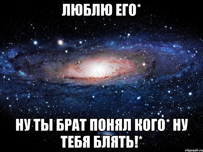 Люблю его* ну ты брат понял кого* ну тебя блять!*, Мем Вселенная