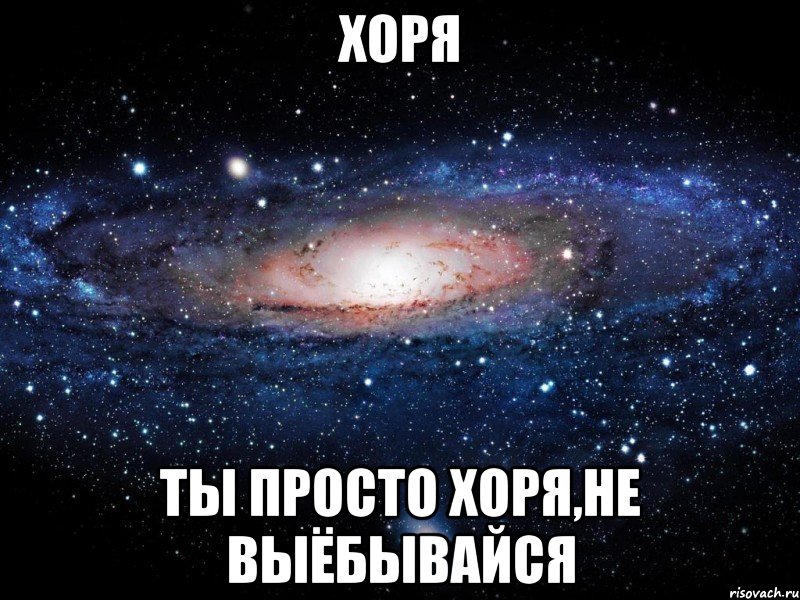 Хоря ты просто Хоря,не выёбывайся, Мем Вселенная