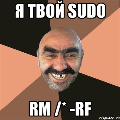 Я твой sudo rm /* -rf, Мем Я твой дом труба шатал