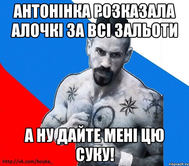 антонінка розказала алочкі за всі зальоти А ну дайте мені цю суку!, Мем Юрий БОЙКО