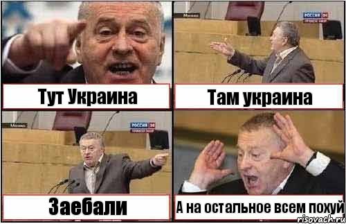 Тут Украина Там украина Заебали А на остальное всем похуй, Комикс жиреновский