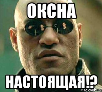 Оксна Настоящая!?, Мем  а что если я скажу тебе