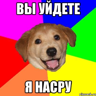 Вы уйдете Я насру, Мем Advice Dog