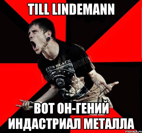 Till Lindemann вот он-гений индастриал металла