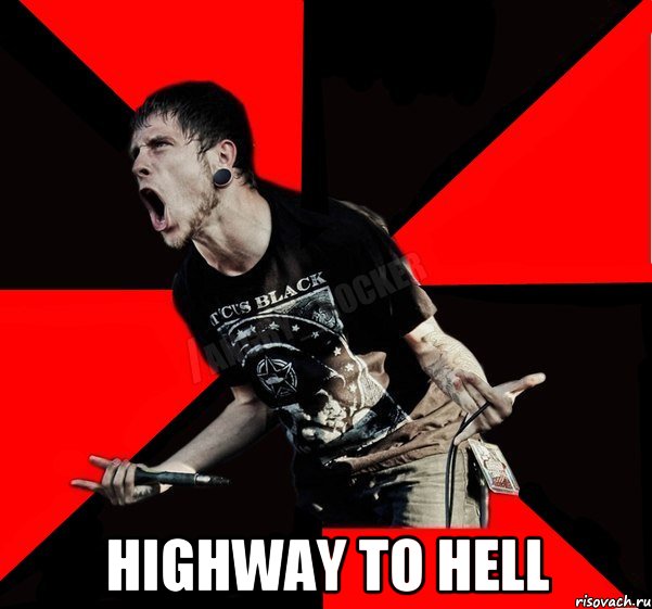  Highway to Hell, Мем Агрессивный рокер