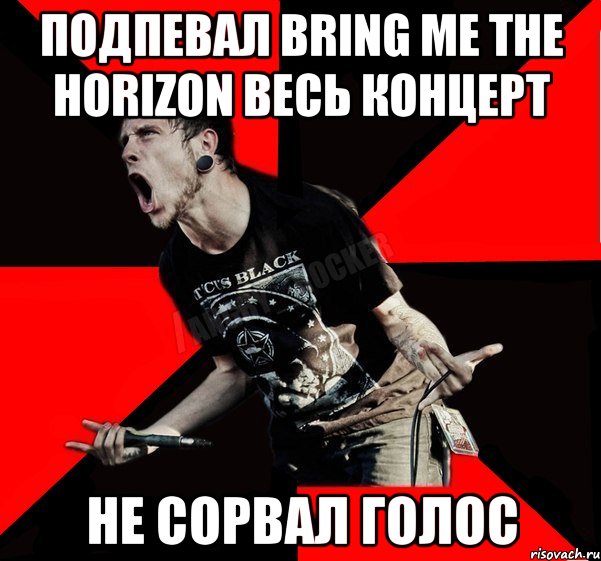 Подпевал Bring me the Horizon весь концерт Не сорвал голос