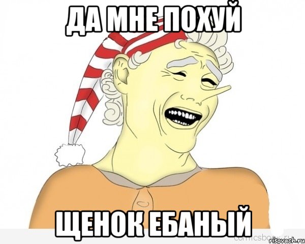 да мне похуй щенок ебаный, Мем буратино