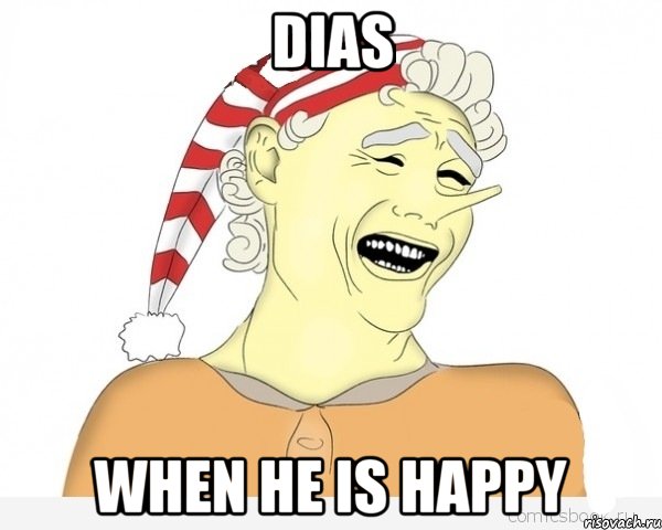 Dias When he is HAPPY, Мем буратино