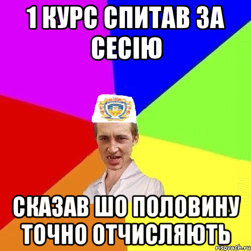 1 КУРС СПИТАВ ЗА СЕСІЮ СКАЗАВ ШО ПОЛОВИНУ ТОЧНО ОТЧИСЛЯЮТЬ, Мем Чоткий Паца Горбачевського