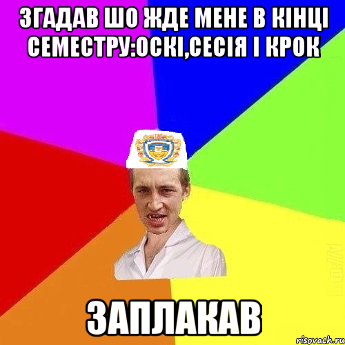 згадав шо жде мене в кінці семестру:оскі,сесія і крок заплакав, Мем Чоткий Паца Горбачевського