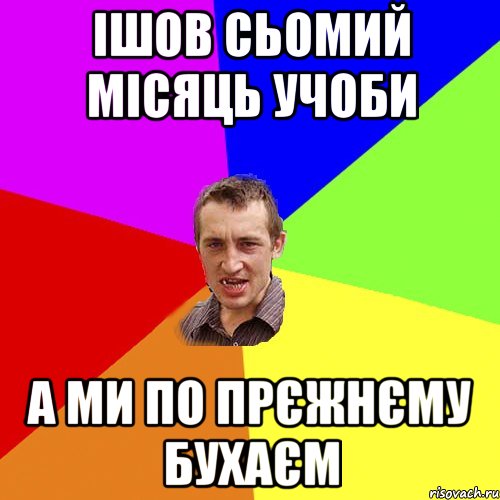 ішов сьомий місяць учоби а ми по прєжнєму бухаєм, Мем Чоткий паца