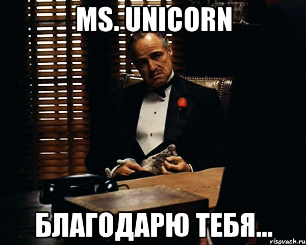 Ms. Unicorn Благодарю тебя..., Мем Дон Вито Корлеоне