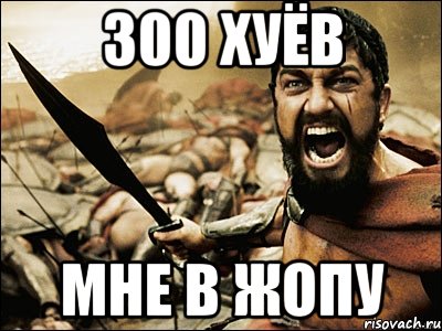 300 хуёв мне в жопу, Мем Это Спарта