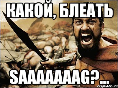 Какой, блеать SAAAAAAAG?..., Мем Это Спарта