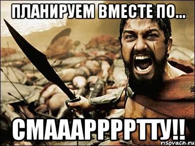 планируем вместе по... СМАААРРРРТТУ!!, Мем Это Спарта