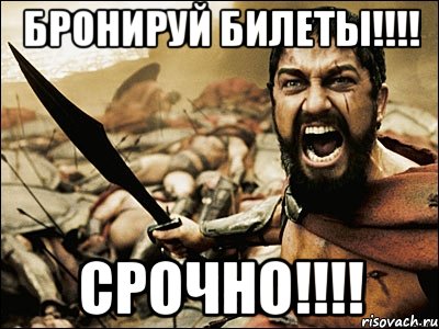 Бронируй билеты!!!! Срочно!!!!, Мем Это Спарта