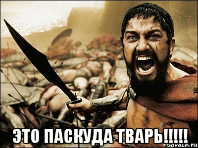  это паскуда тварь!!!!!, Мем Это Спарта