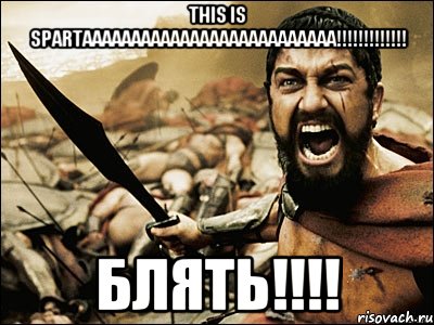 This is SPARTAAAAAAAAAAAAAAAAAAAAAAAAAA!!!!!!!!!!!!! Блять!!!!, Мем Это Спарта