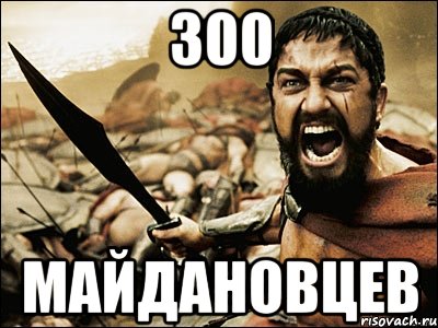 300 майдановцев, Мем Это Спарта