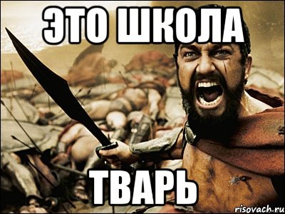 это школа тварь, Мем Это Спарта