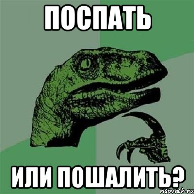 Поспать Или пошалить?, Мем Филосораптор