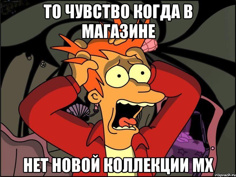 То чувство когда в магазине нет новой коллекции мх, Мем Фрай в панике