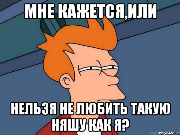 Мне кажется,или нельзя не любить такую няшу как я?, Мем  Фрай (мне кажется или)