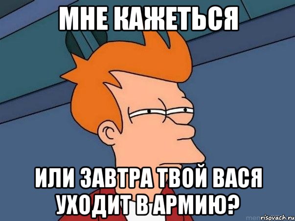 Мне кажеться или завтра твой вася уходит в армию?, Мем  Фрай (мне кажется или)